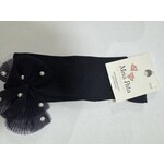 Meia Pata Meia Pata Kneesocks With Tule Bow With Pearls 14 Navy Blue