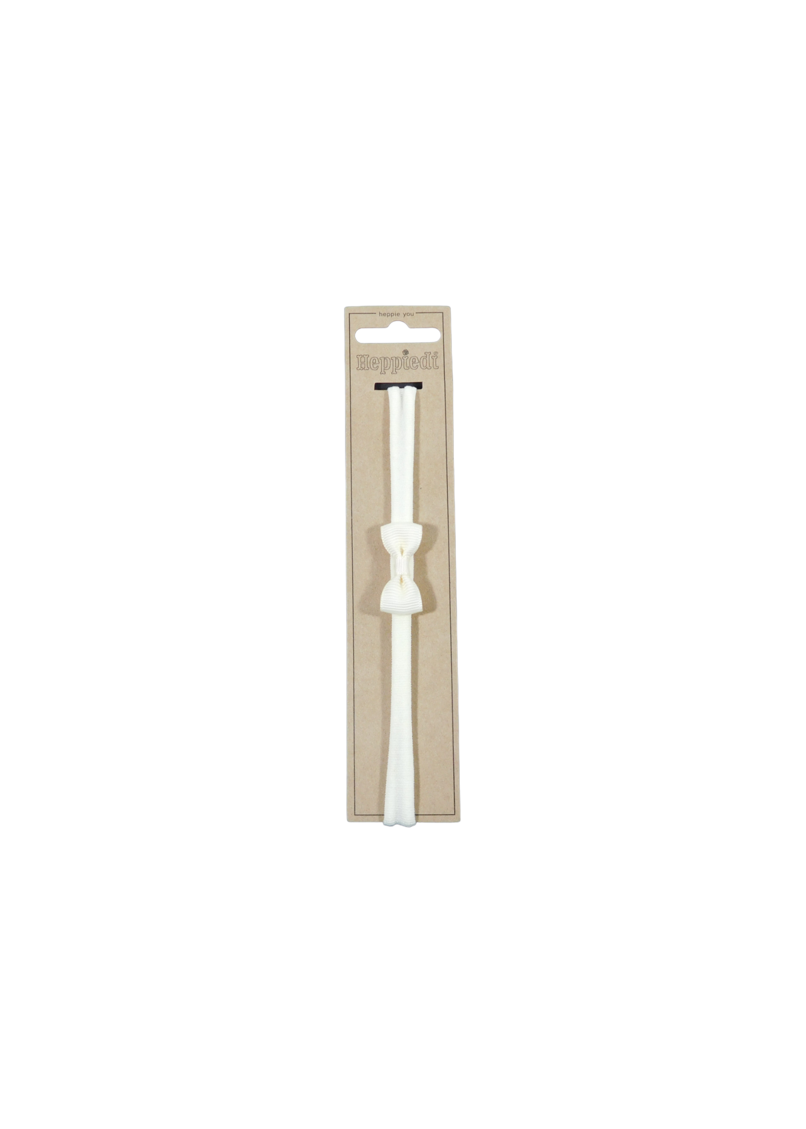 Heppidie  haarband met off white satijn strikje