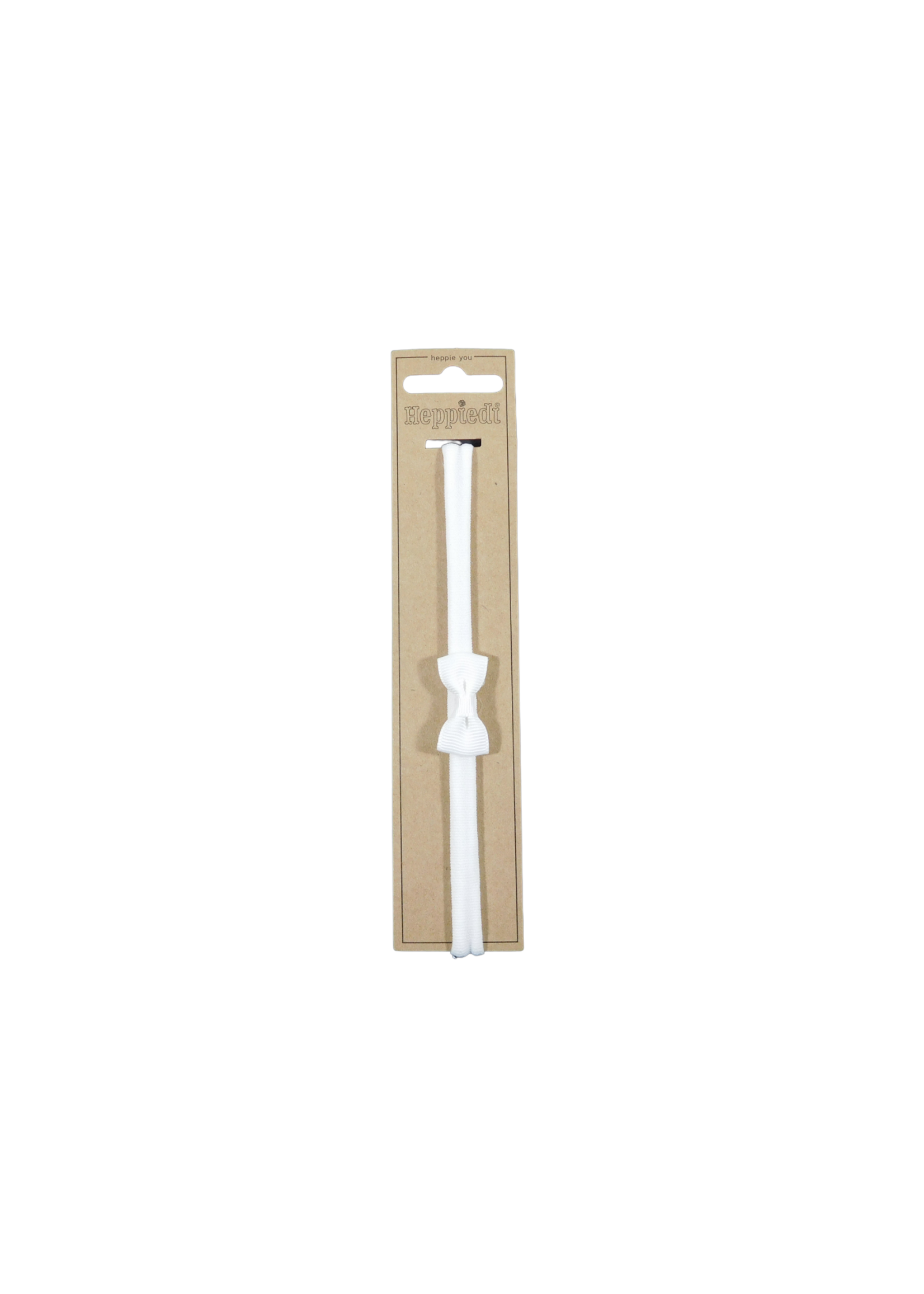 Heppidie  haarband met wit satijn strikje