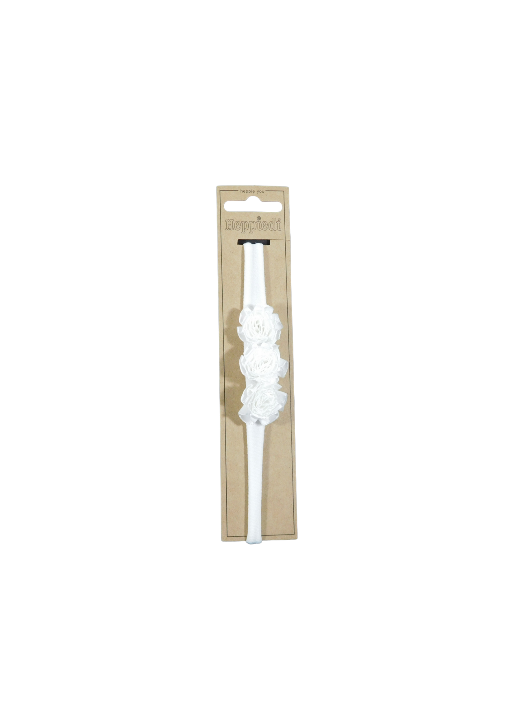 Heppidie  haarband strikje/pareltje naturel