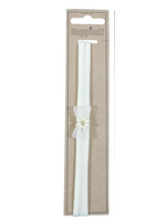 Heppidie  haarband  smal ecru  met strikje organza