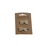 Heppidie Haarknijper 2 cm. strikje satijn goud