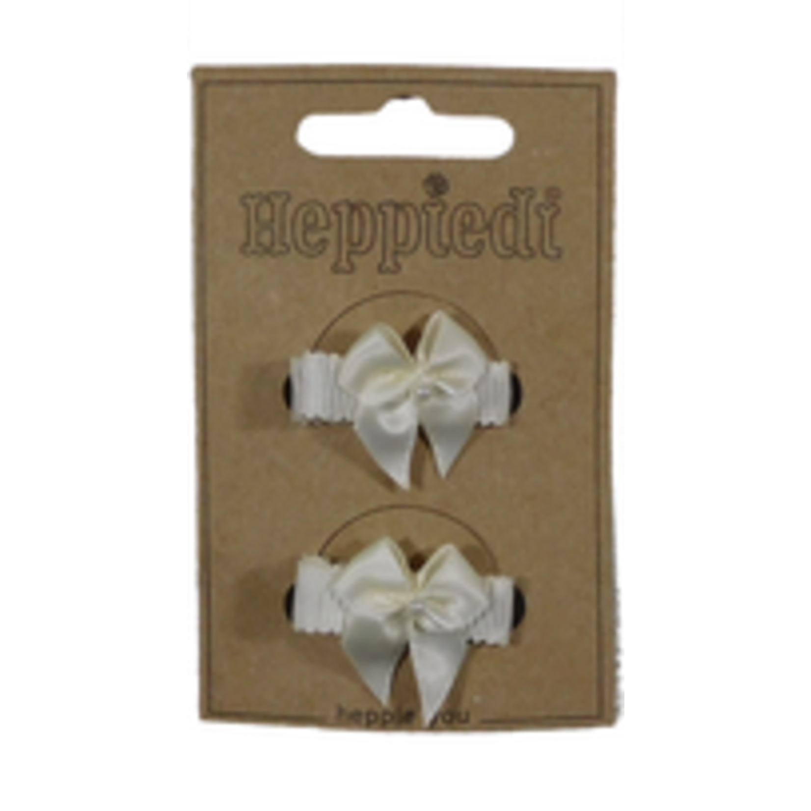 Heppidie Haarknijper off white 2 cm. strikje