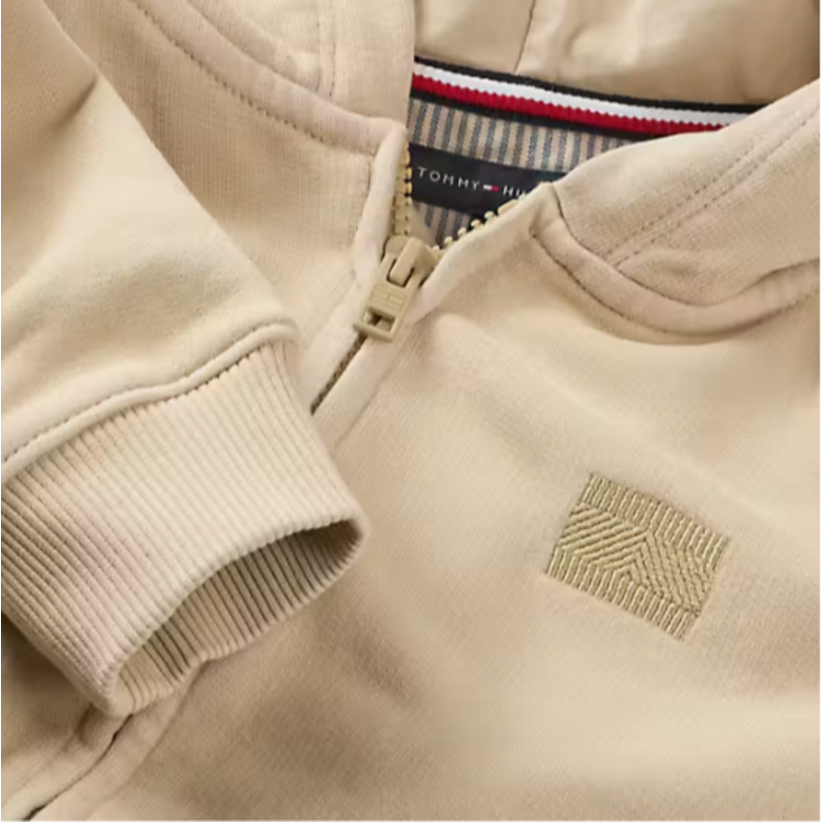 Tommy Hilfiger Tommy Hilfiger TONAL FLAG EMB  ZIP, AB9 KB0KB09750AB9 Gentle Gold