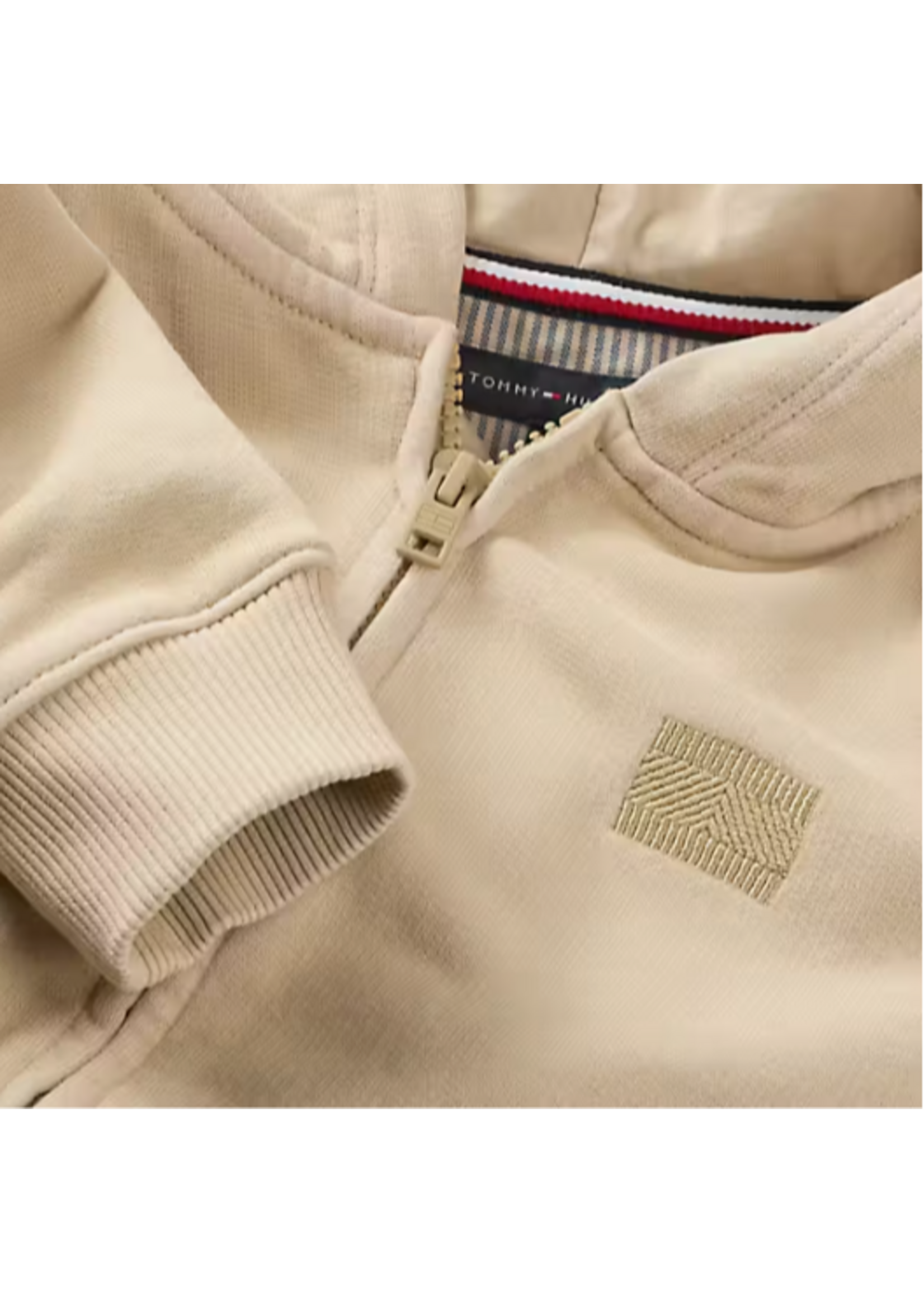 Tommy Hilfiger Tommy Hilfiger TONAL FLAG EMB  ZIP, AB9 KB0KB09750AB9 Gentle Gold