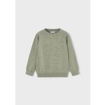 Mayoral Mayoral Basic cotton jumper w/round Pistachio - 25 00323