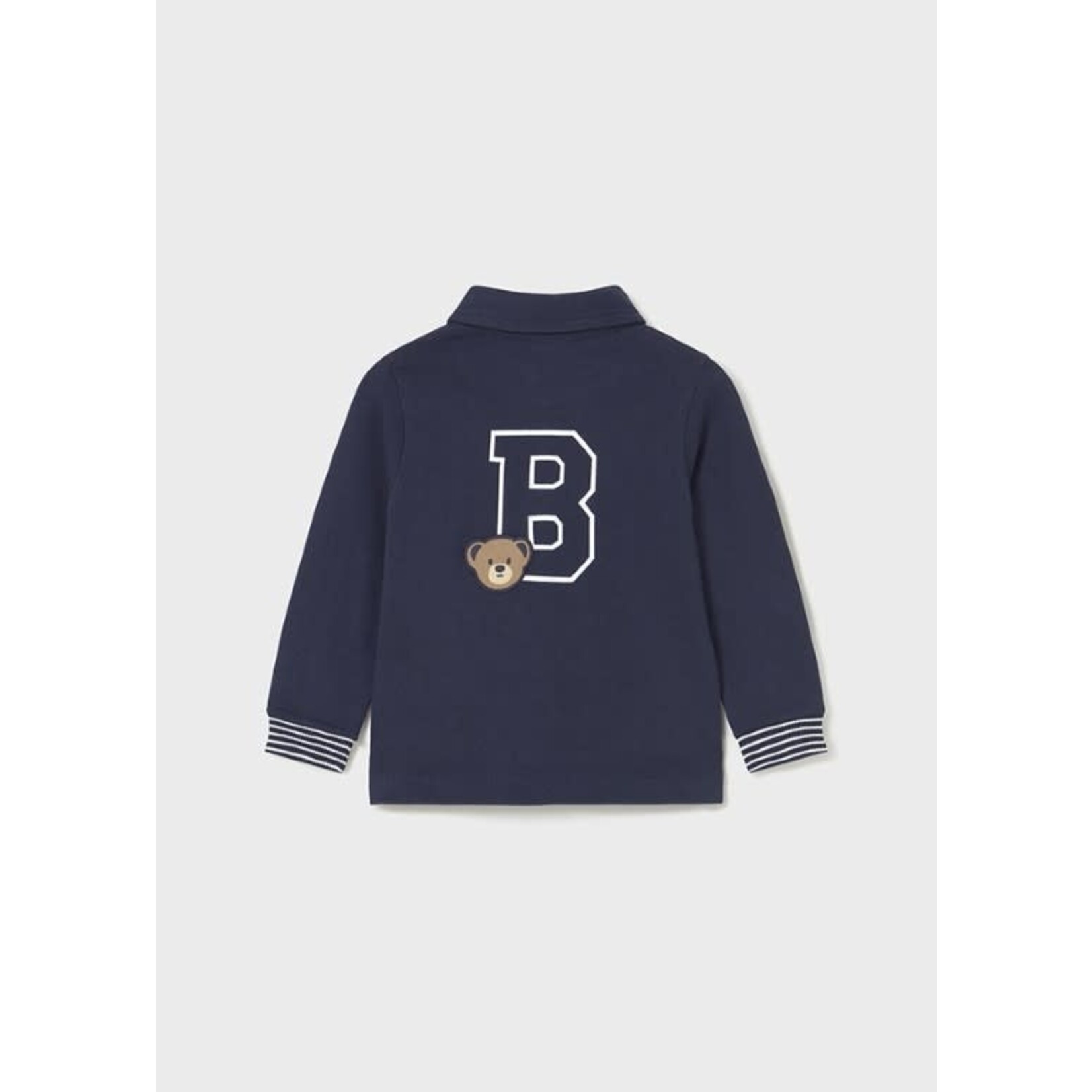Mayoral Mayoral L/s smooth detail polo Blue - 25 02101
