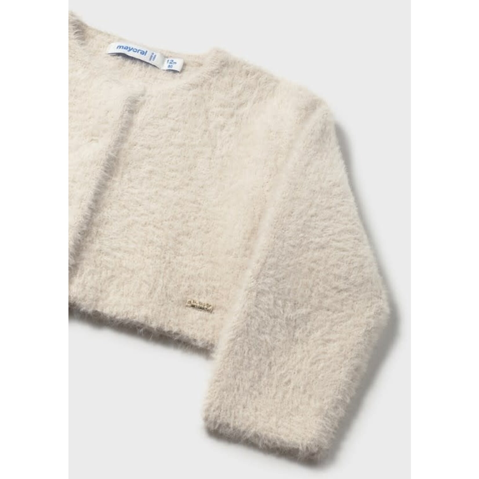 Mayoral Mayoral Furry cardigan Sand - 25 02357