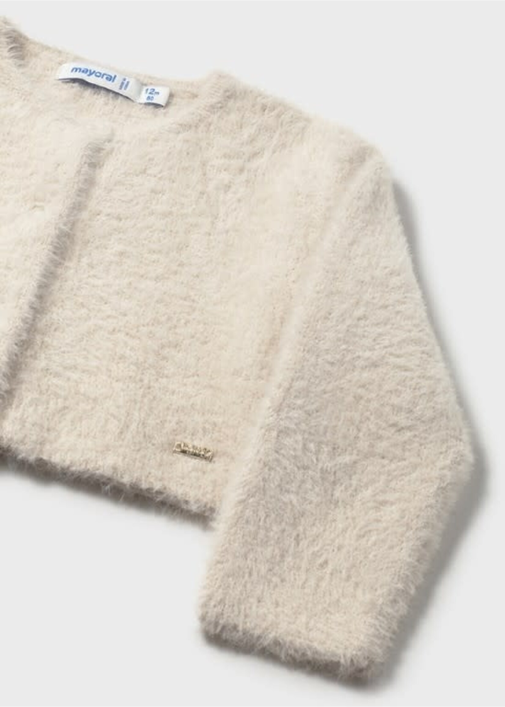 Mayoral Mayoral Furry cardigan Sand - 25 02357