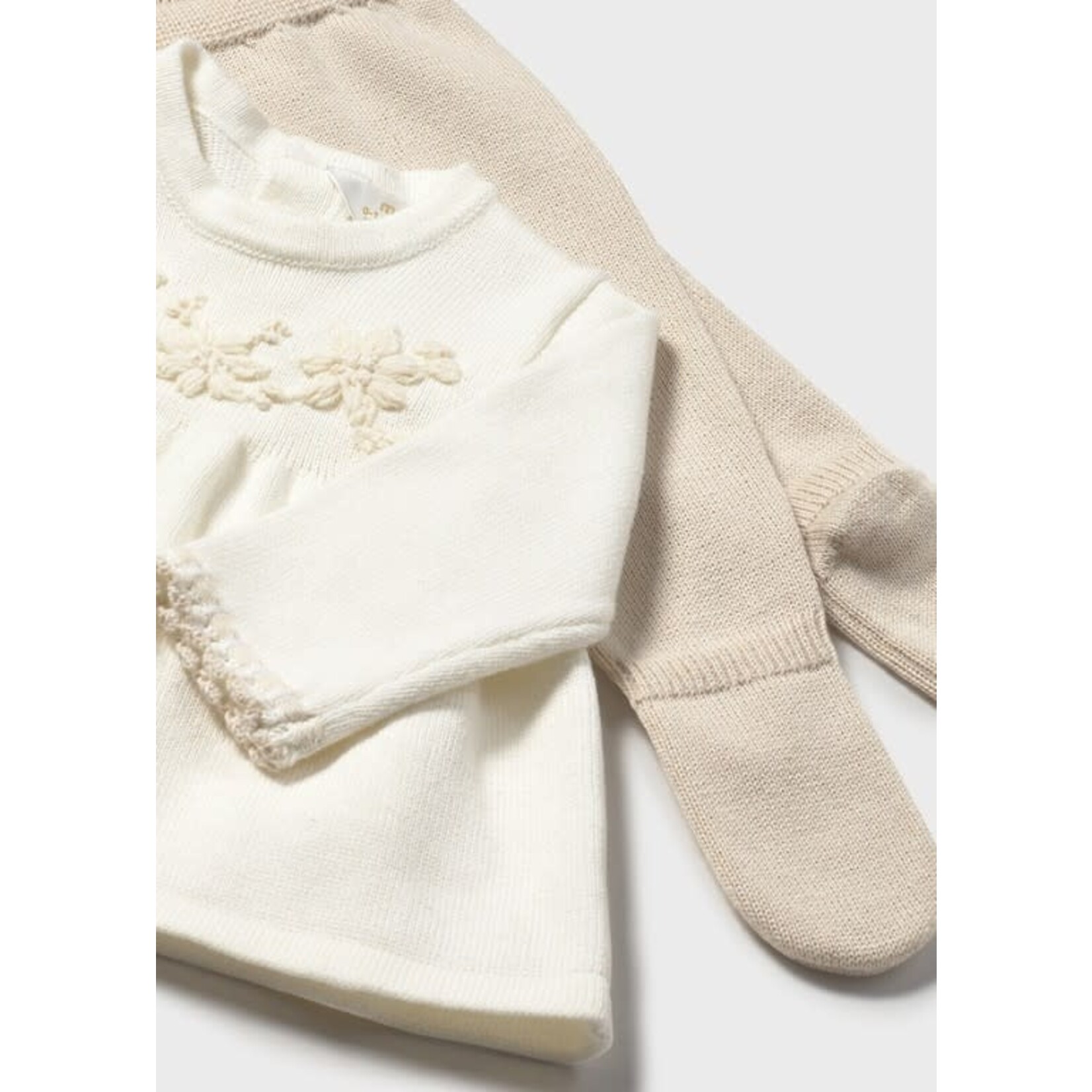 Mayoral Mayoral Knit leg warmer set Soy - 25 02553