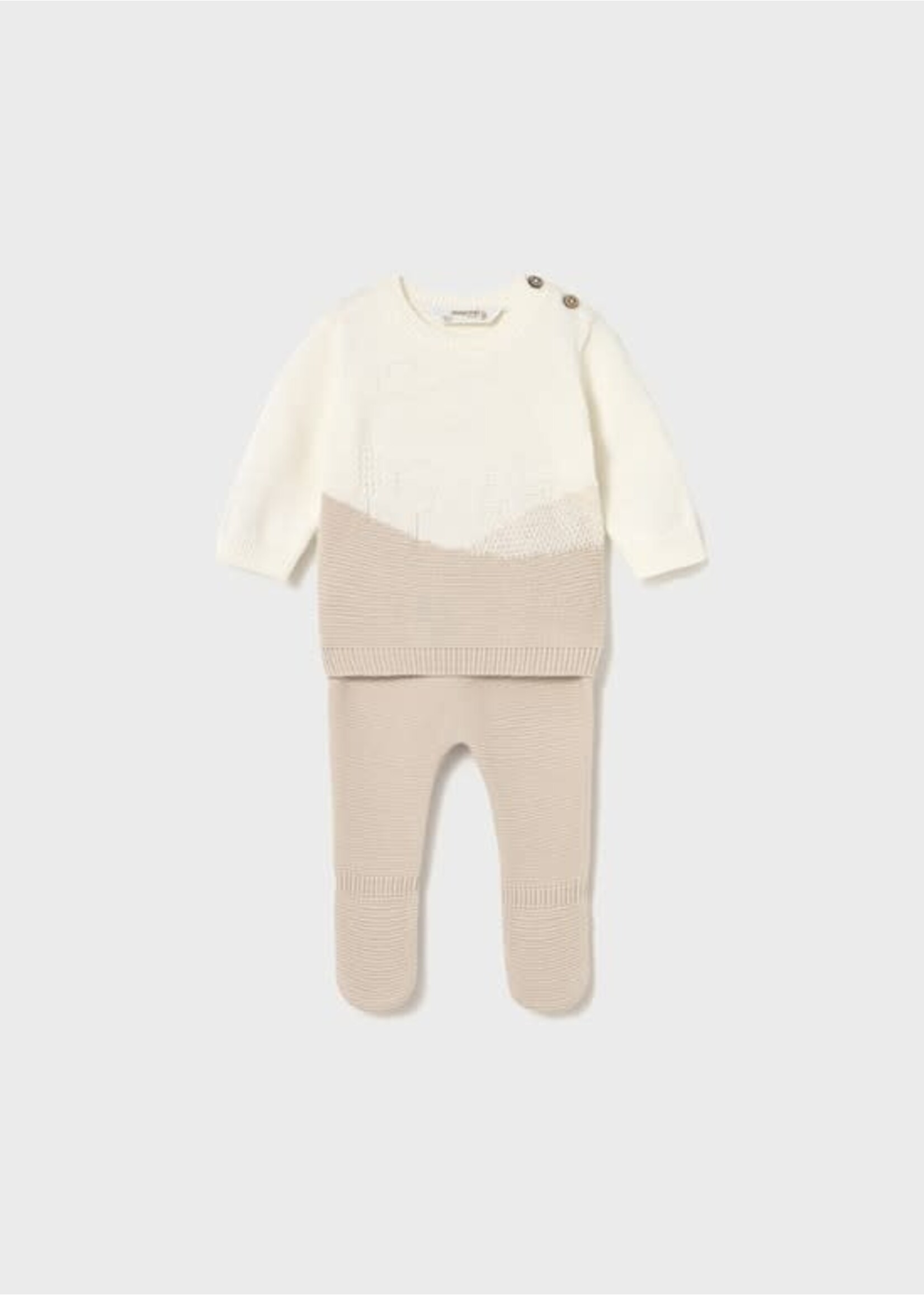 Mayoral Mayoral Knit leg warmer set Soy - 25 02563