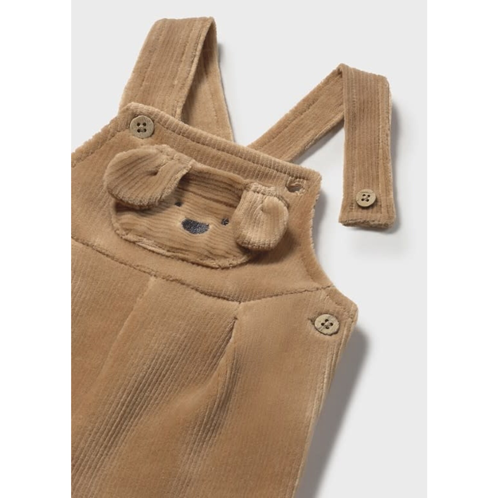 Mayoral Mayoral Corduroy dungaree Toffee - 25 02635