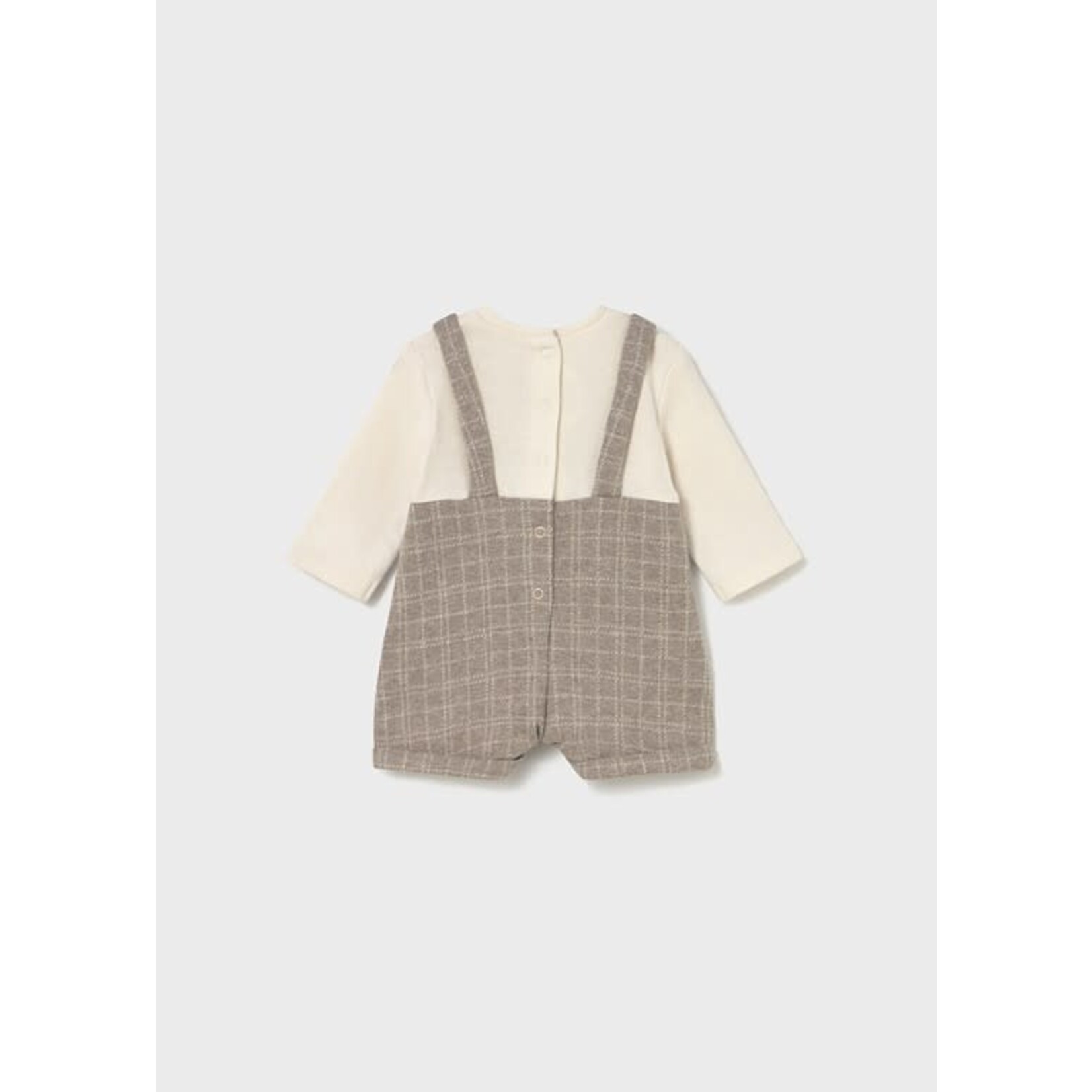 Mayoral Mayoral Short soft dungaree Sesame - 25 02645