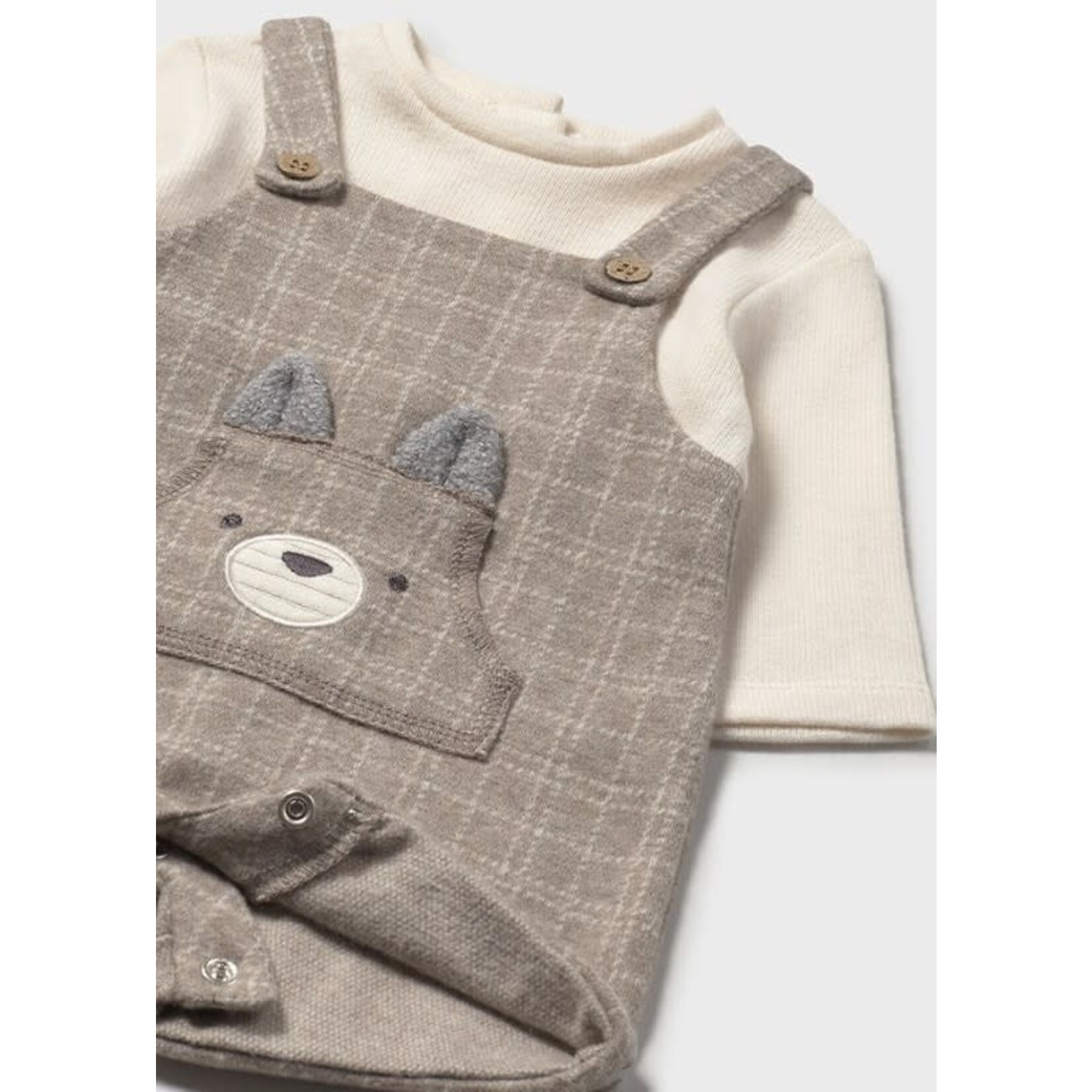 Mayoral Mayoral Short soft dungaree Sesame - 25 02645