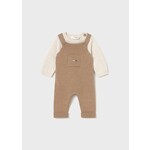 Mayoral Mayoral Knit dungarees set Toffee - 25 02646