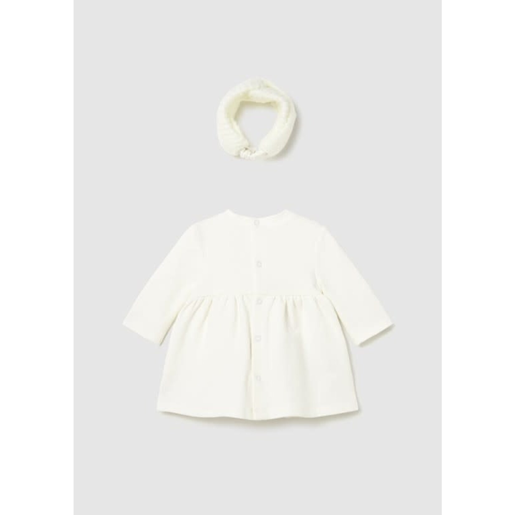 Mayoral Mayoral Dress w/ headband Natural - 25 02803