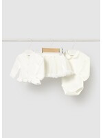 Mayoral Mayoral 3 pcs skirt set Natural - 25 02830
