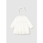 Mayoral Mayoral Tulle embroided ceremony dres Natural - 25 02902