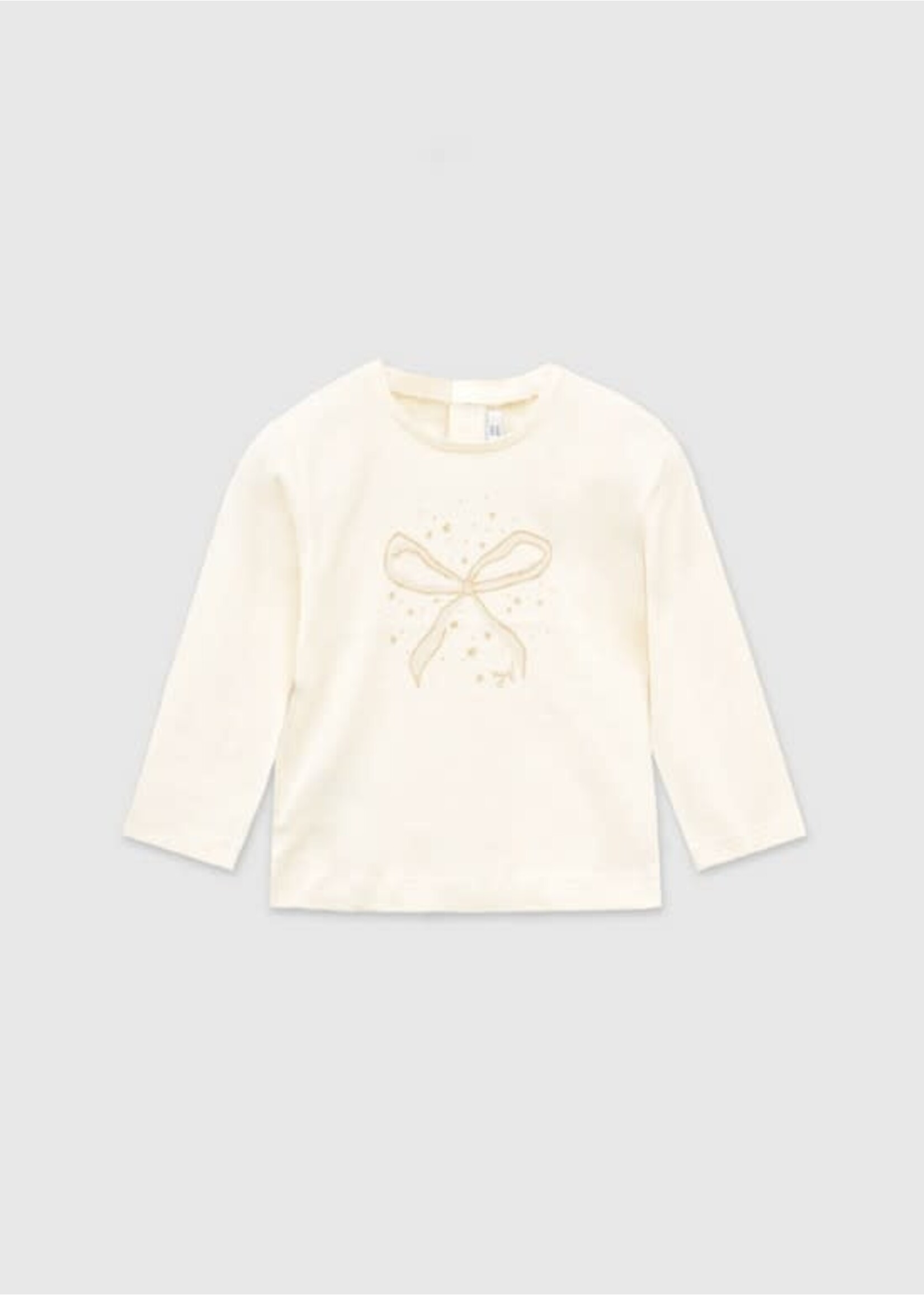 Mayoral Mayoral L/s basic t-shirt Macchiato - 25 00116