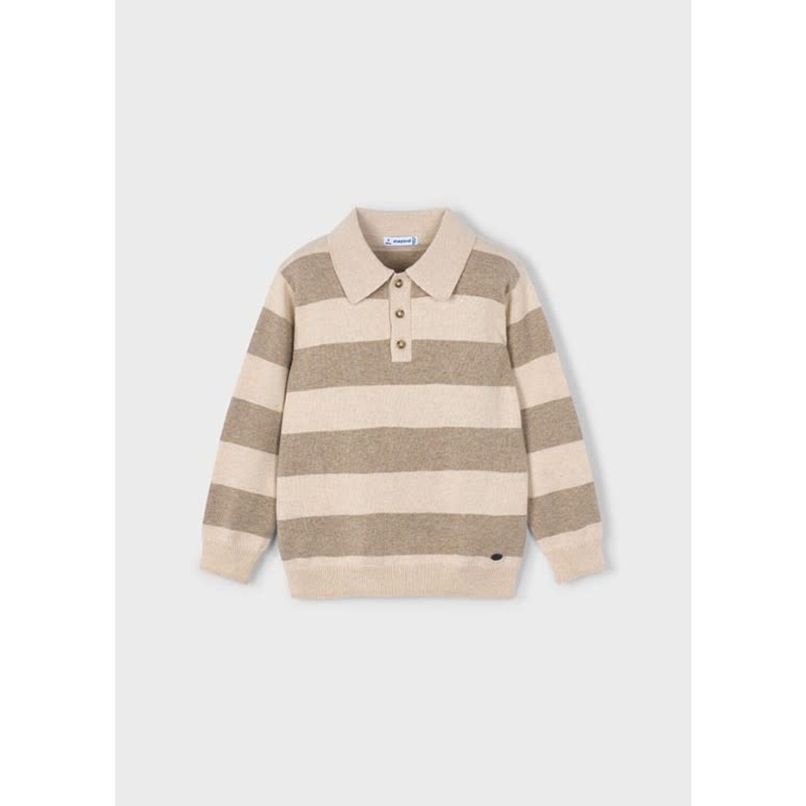 Mayoral Mayoral L/s knit polo H. Mole - 25 04122