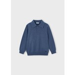 Mayoral Mayoral L/s knit polo H. Steel - 25 04122