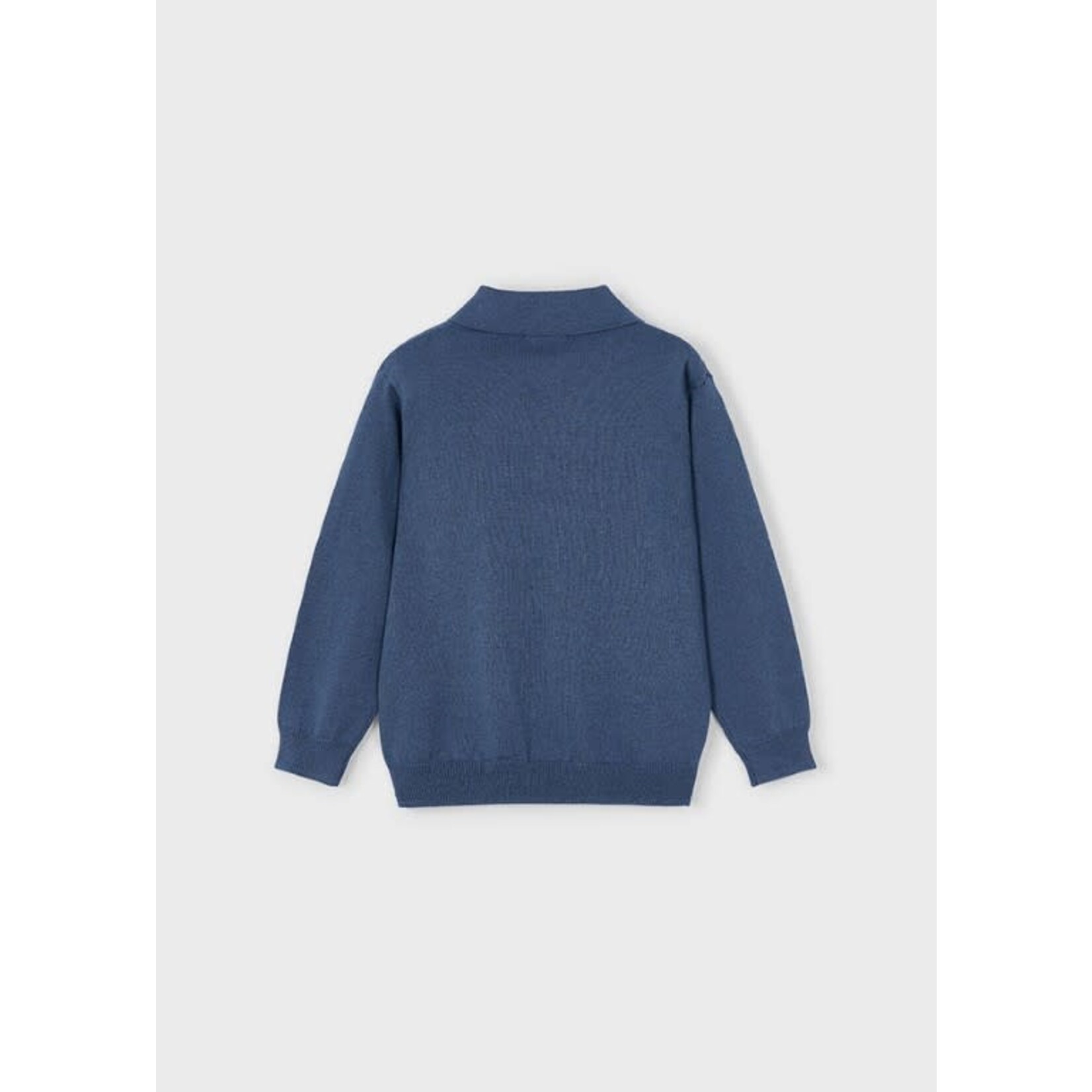 Mayoral Mayoral L/s knit polo H. Steel - 25 04122