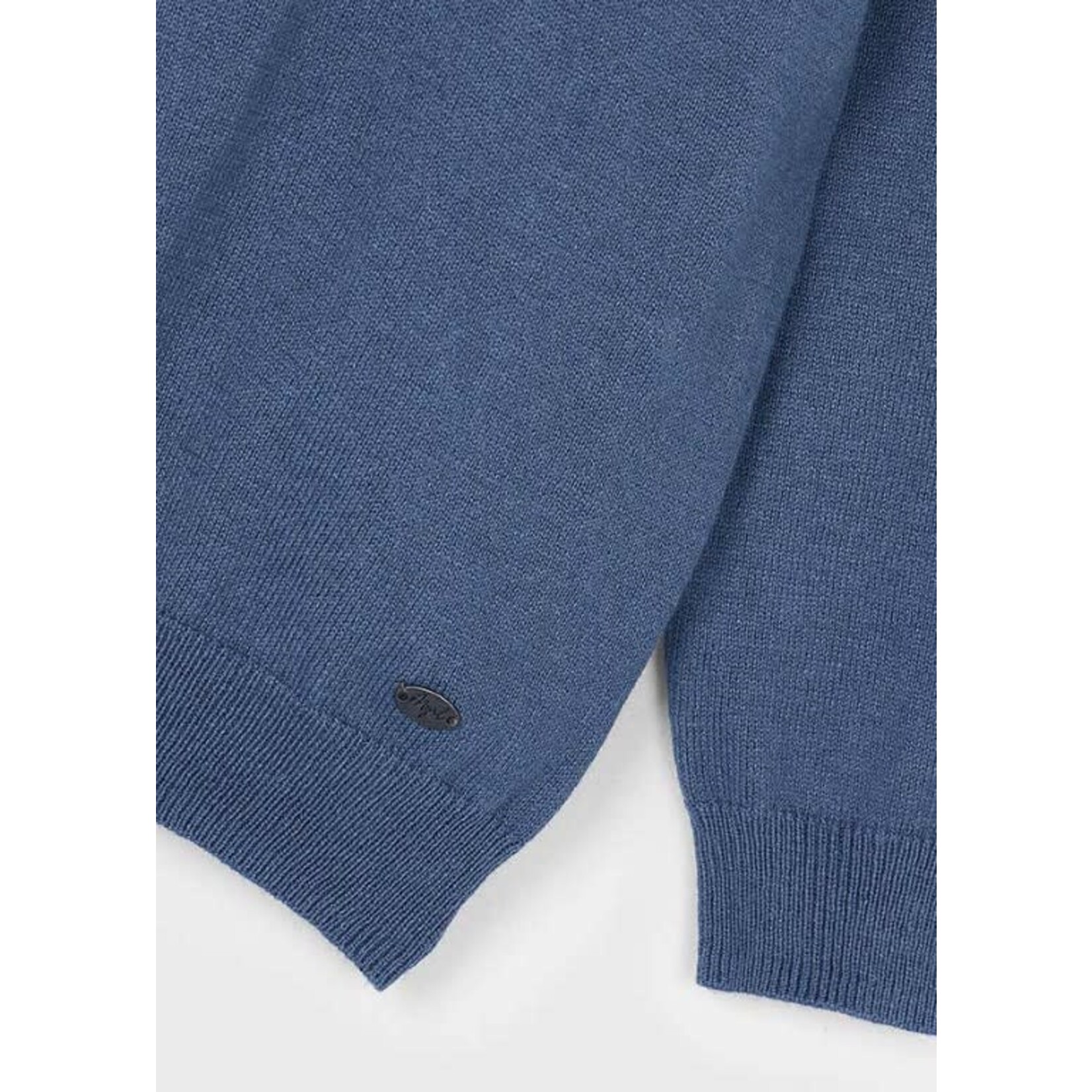 Mayoral Mayoral L/s knit polo H. Steel - 25 04122