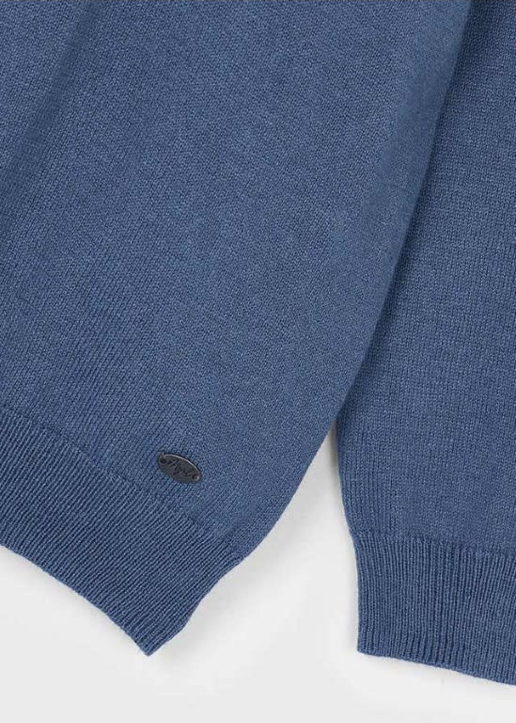 Mayoral Mayoral L/s knit polo H. Steel - 25 04122