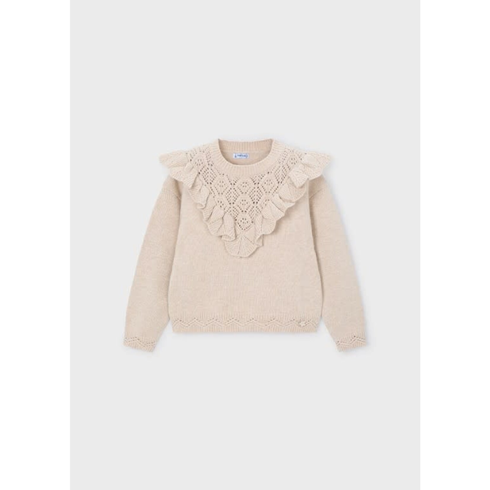Mayoral Mayoral Open knit sweater Sesame - 25 04304