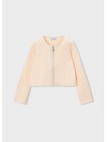 Mayoral Mayoral Knit faux fur cardigan Almond - 25 04310