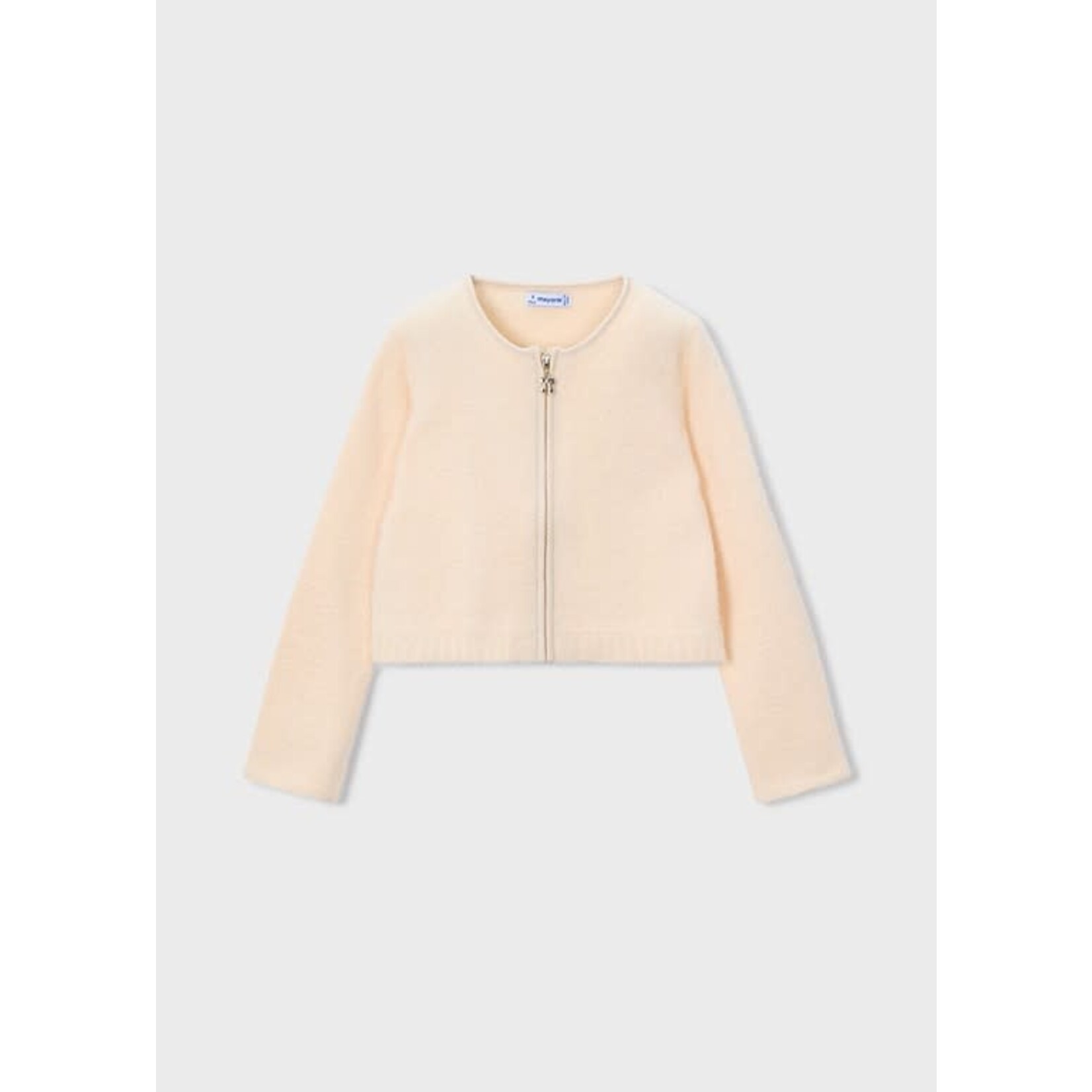 Mayoral Mayoral Knit faux fur cardigan Almond - 25 04310