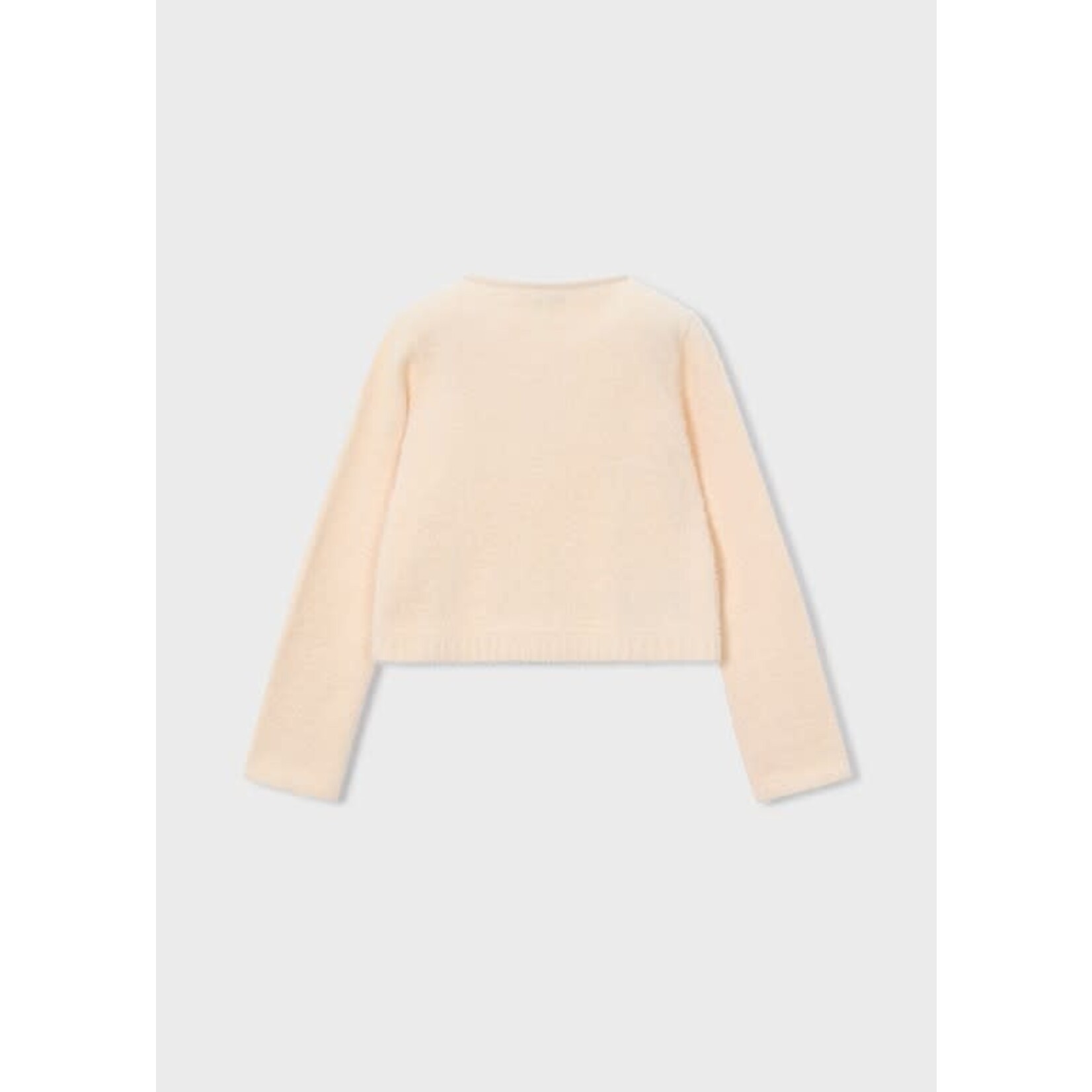 Mayoral Mayoral Knit faux fur cardigan Almond - 25 04310