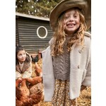Mayoral Mayoral Knitted fur coat Sand - 25 04438