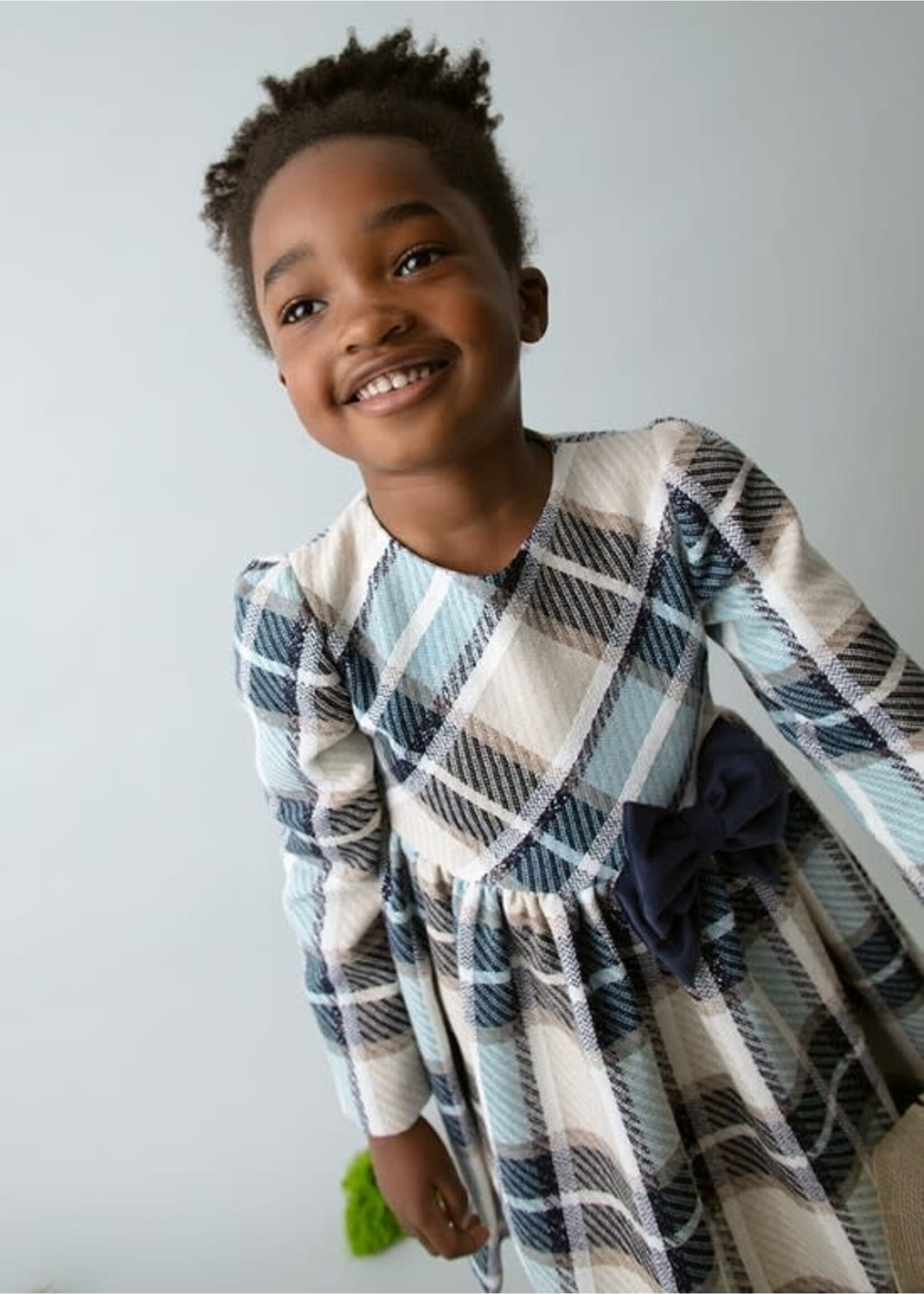 Mayoral Mayoral Plaid dress Navy - 25 04924