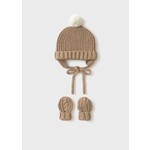 Mayoral Mayoral Hat & mittens set Toffee - 25 09929