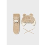 Mayoral Mayoral Fur hat & scarf set Sand - 25 10020
