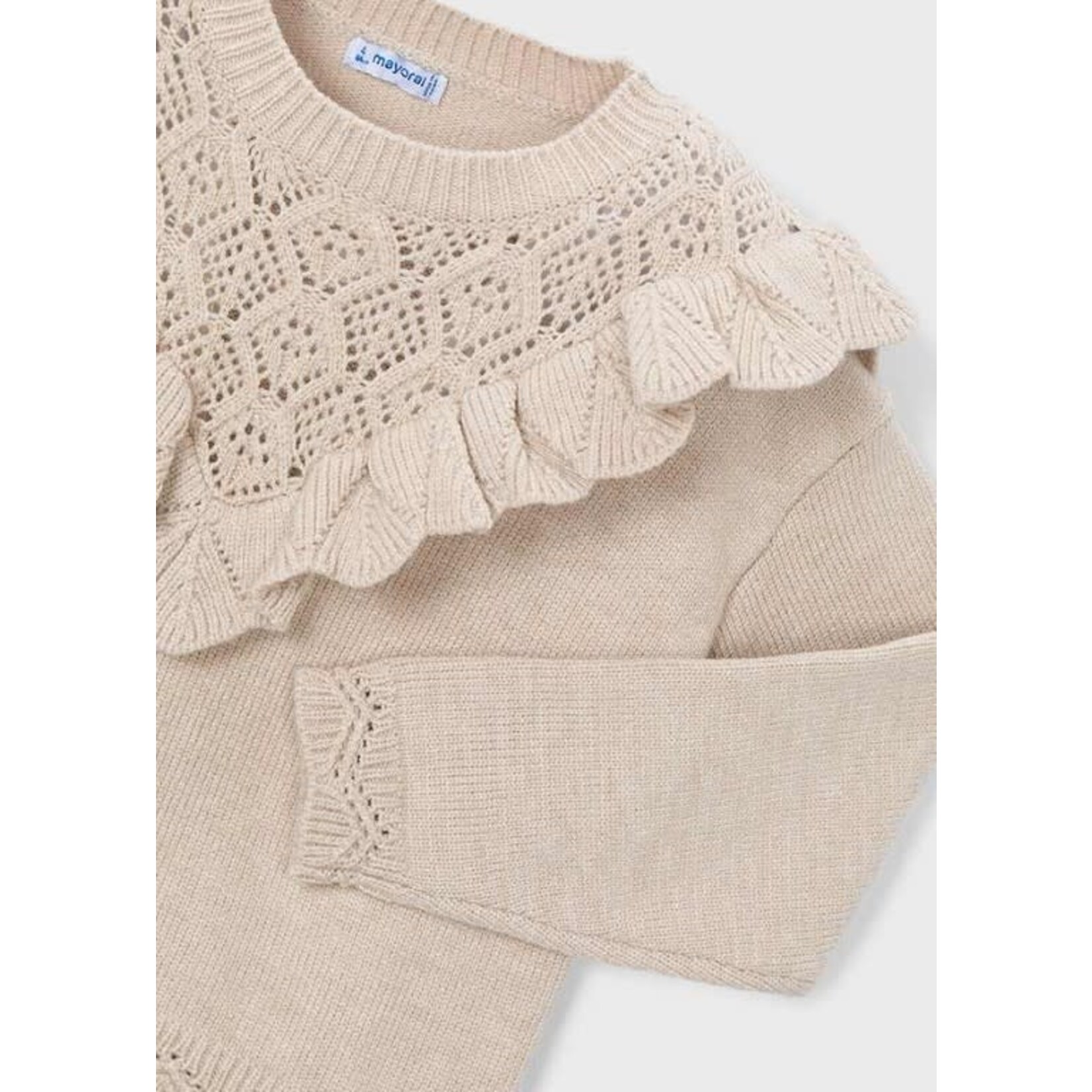 Mayoral Mayoral Open knit sweater Sesame - 25 04304