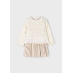 Mayoral Mayoral Sequin combined dreess Sand - 25 04925