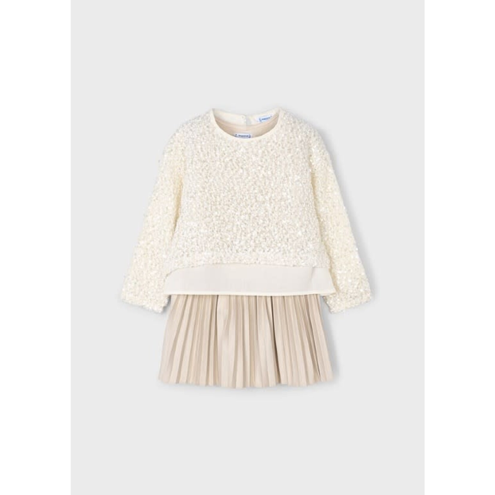 Mayoral Mayoral Sequin combined dreess Sand - 25 04925
