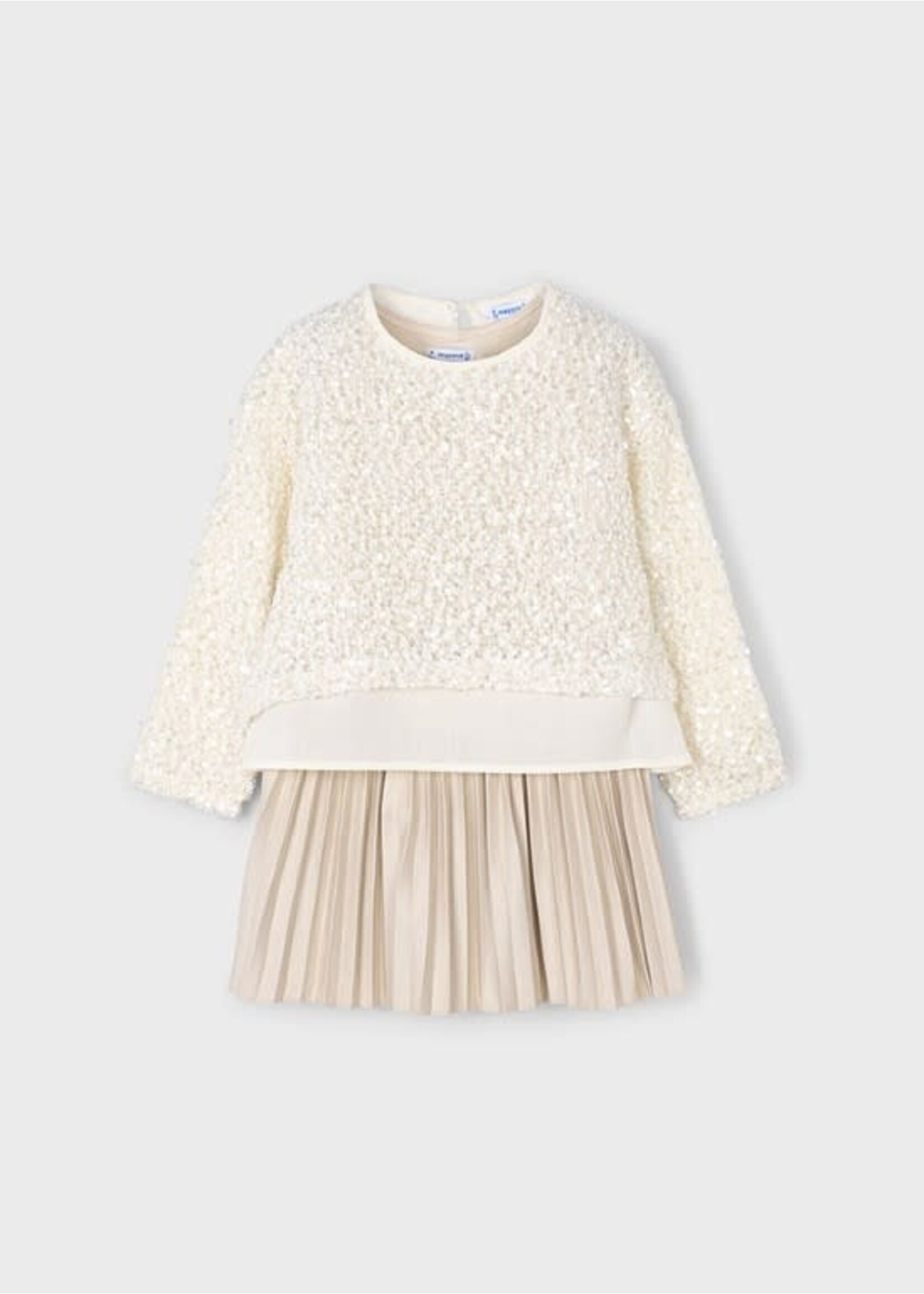 Mayoral Mayoral Sequin combined dreess Sand - 25 04925