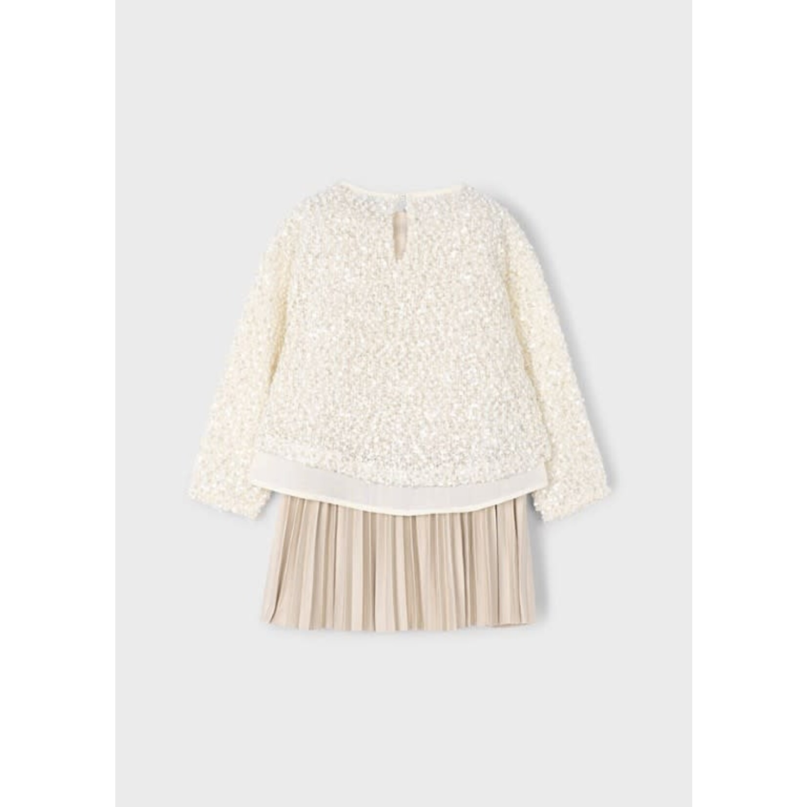 Mayoral Mayoral Sequin combined dreess Sand - 25 04925