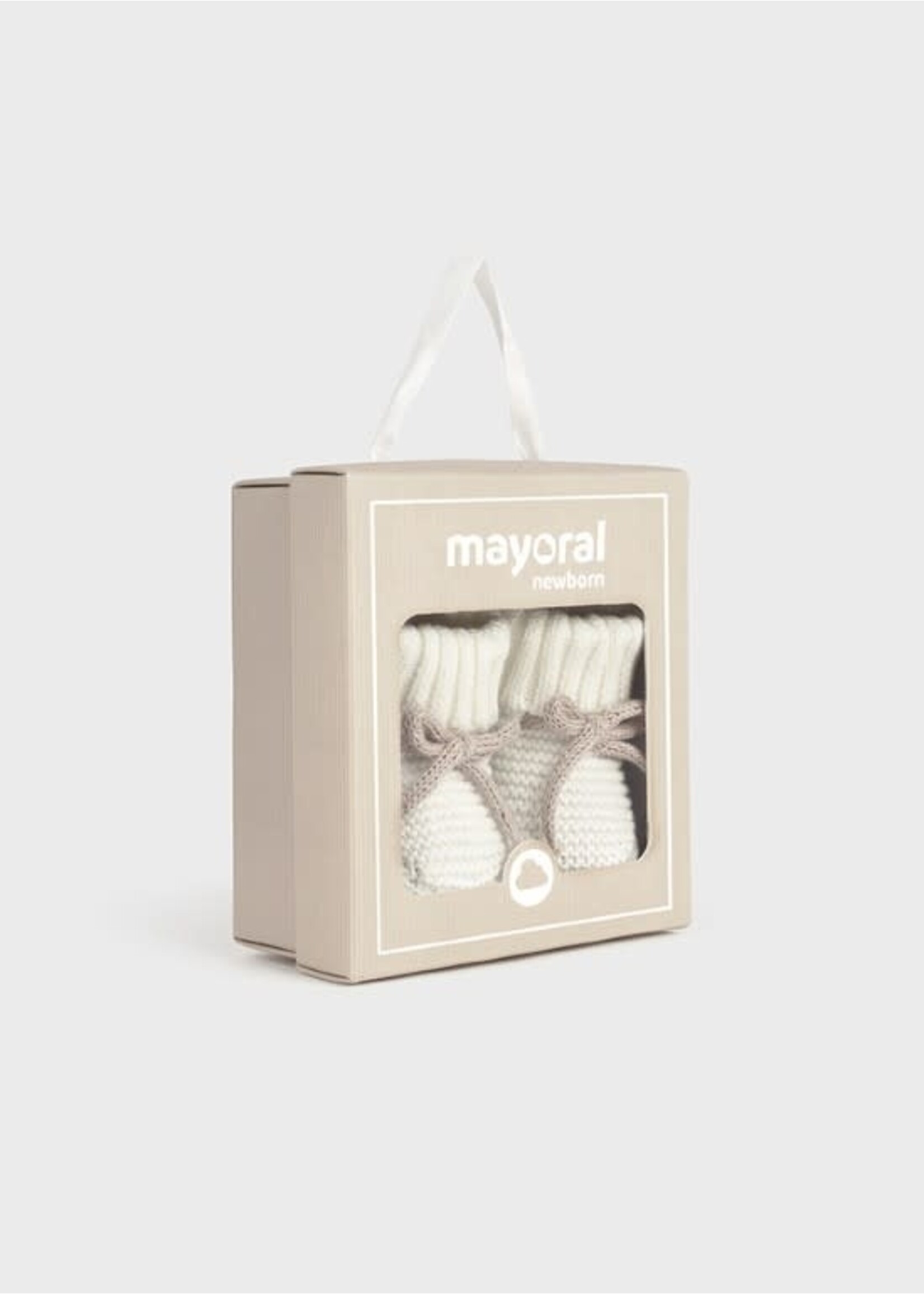 Mayoral Mayoral Knit booties Natural - 25 09970