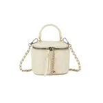 Tasje off white met gouden ketting