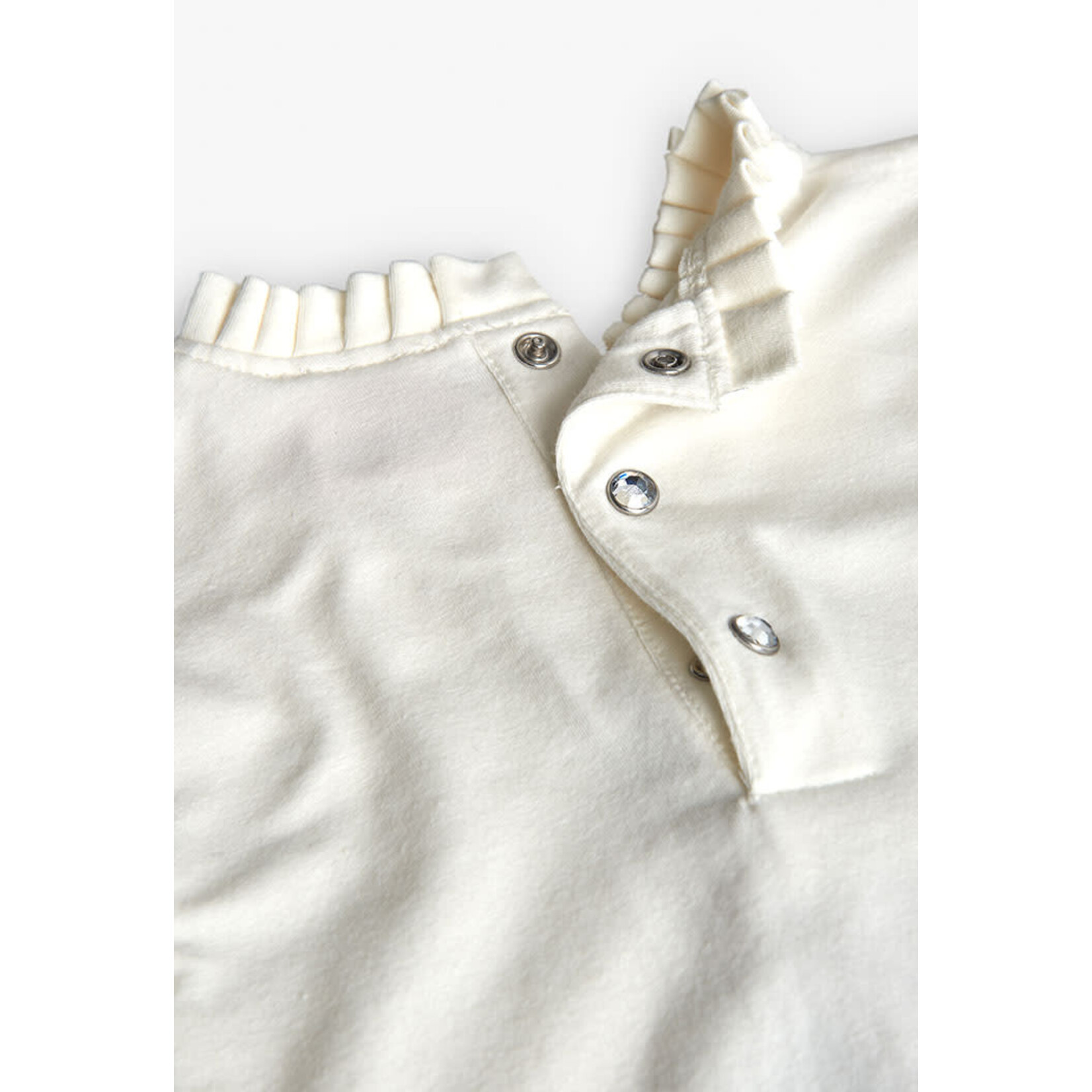 Boboli Boboli Stretch knit t-Shirt for  girl BCI off white 702223