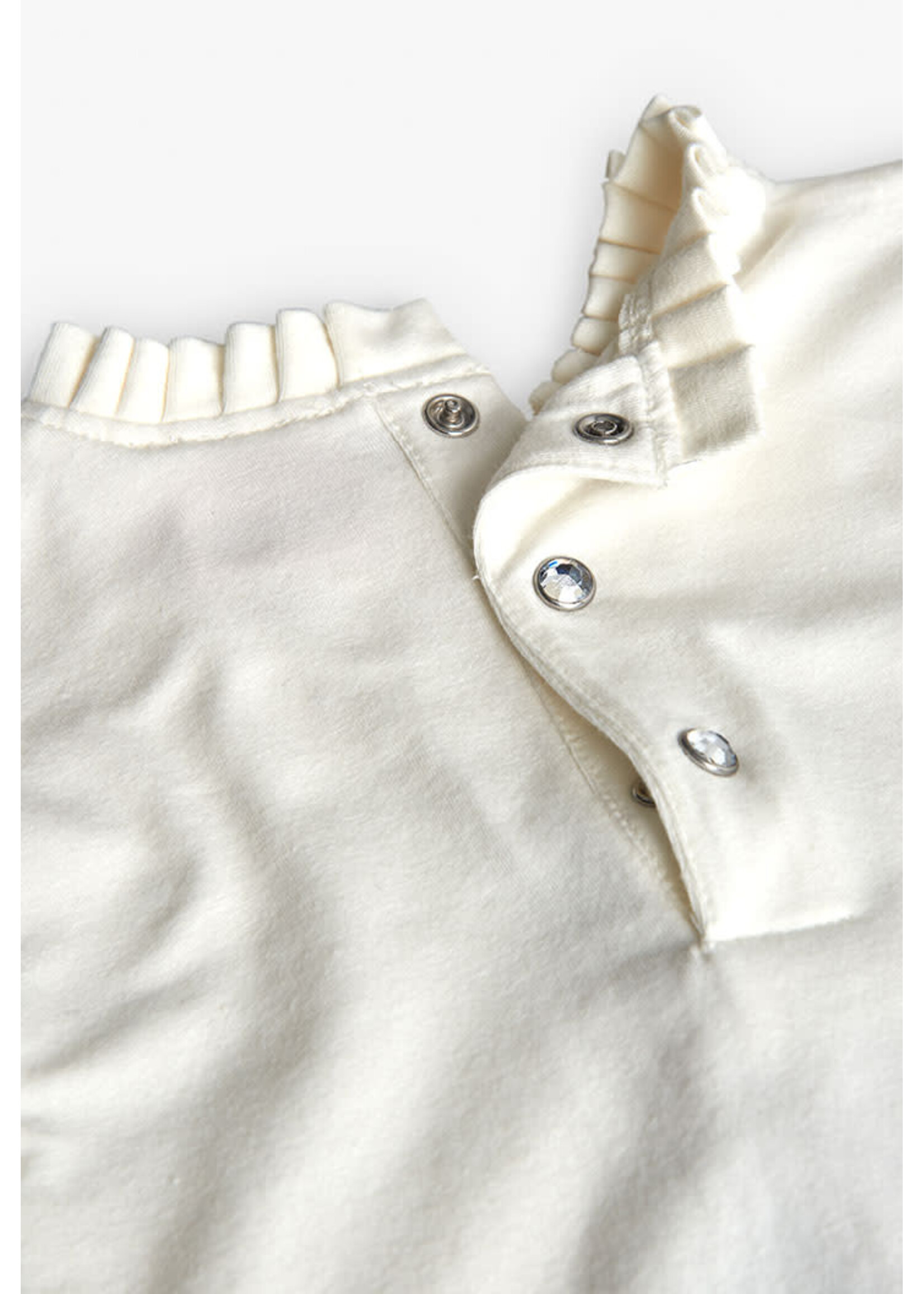 Boboli Boboli Stretch knit t-Shirt for  girl BCI off white 702223