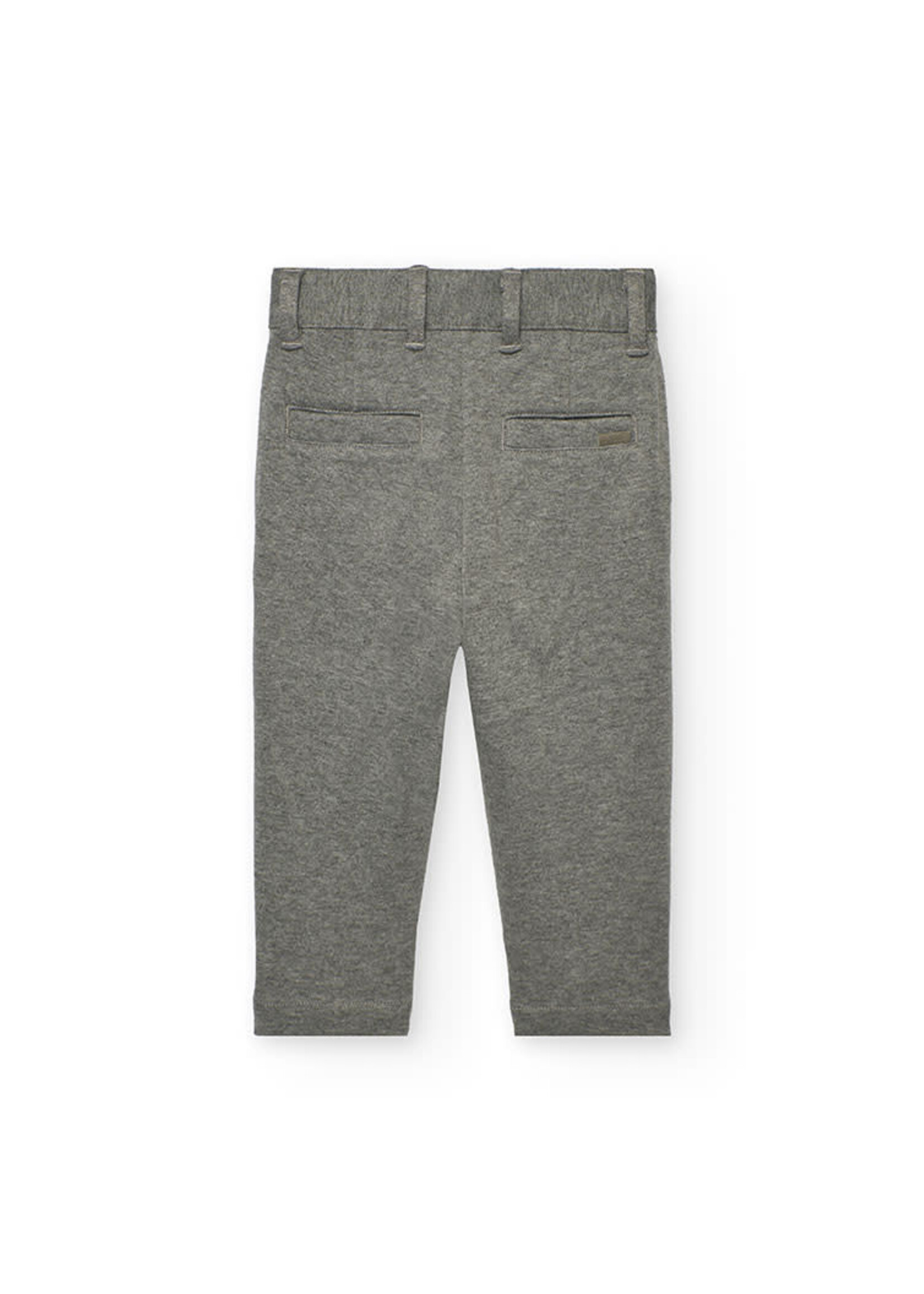 Boboli Boboli Knit trousers for baby boy -BCI grey 712066B