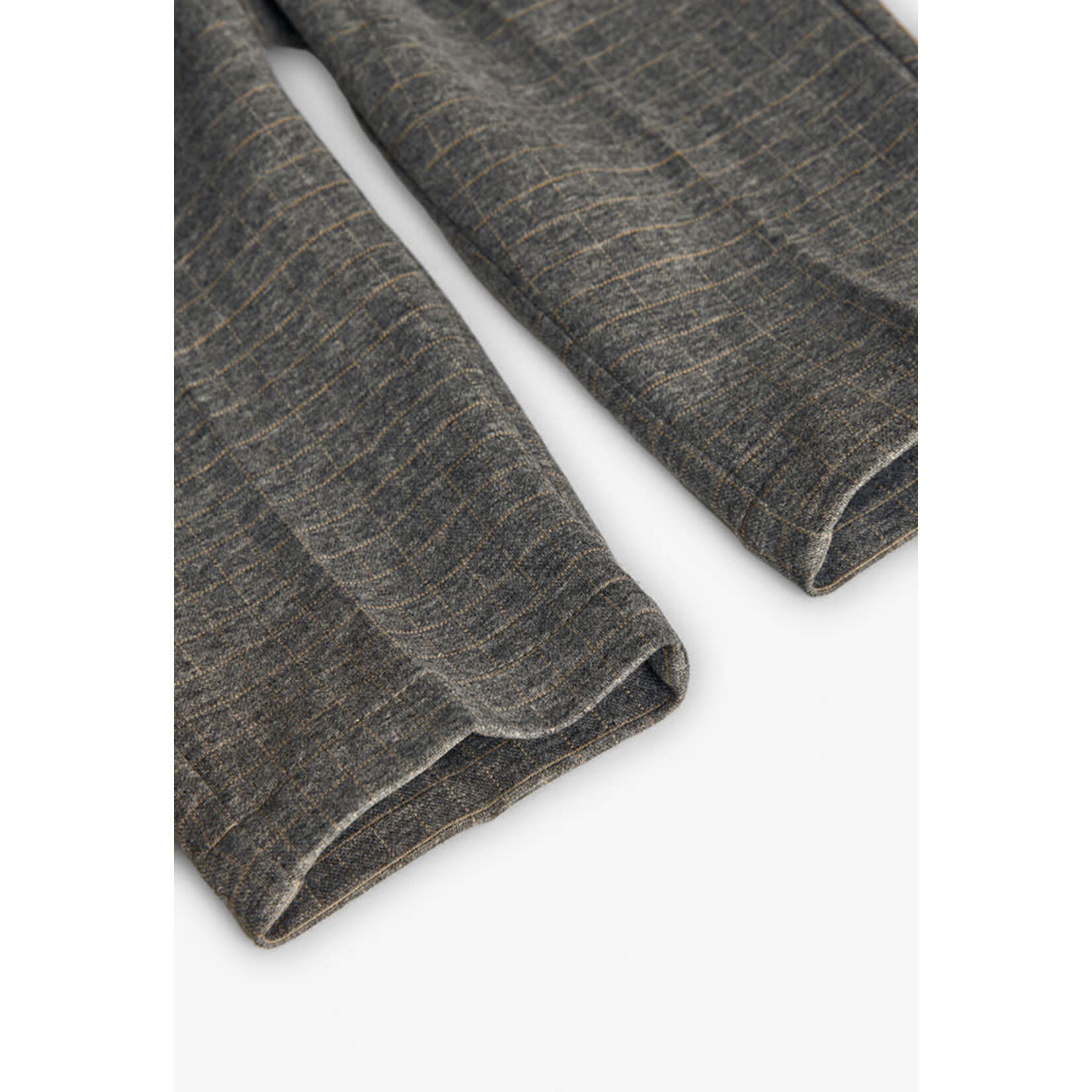 Boboli Boboli Knit trousers check for baby boy grey 712099B