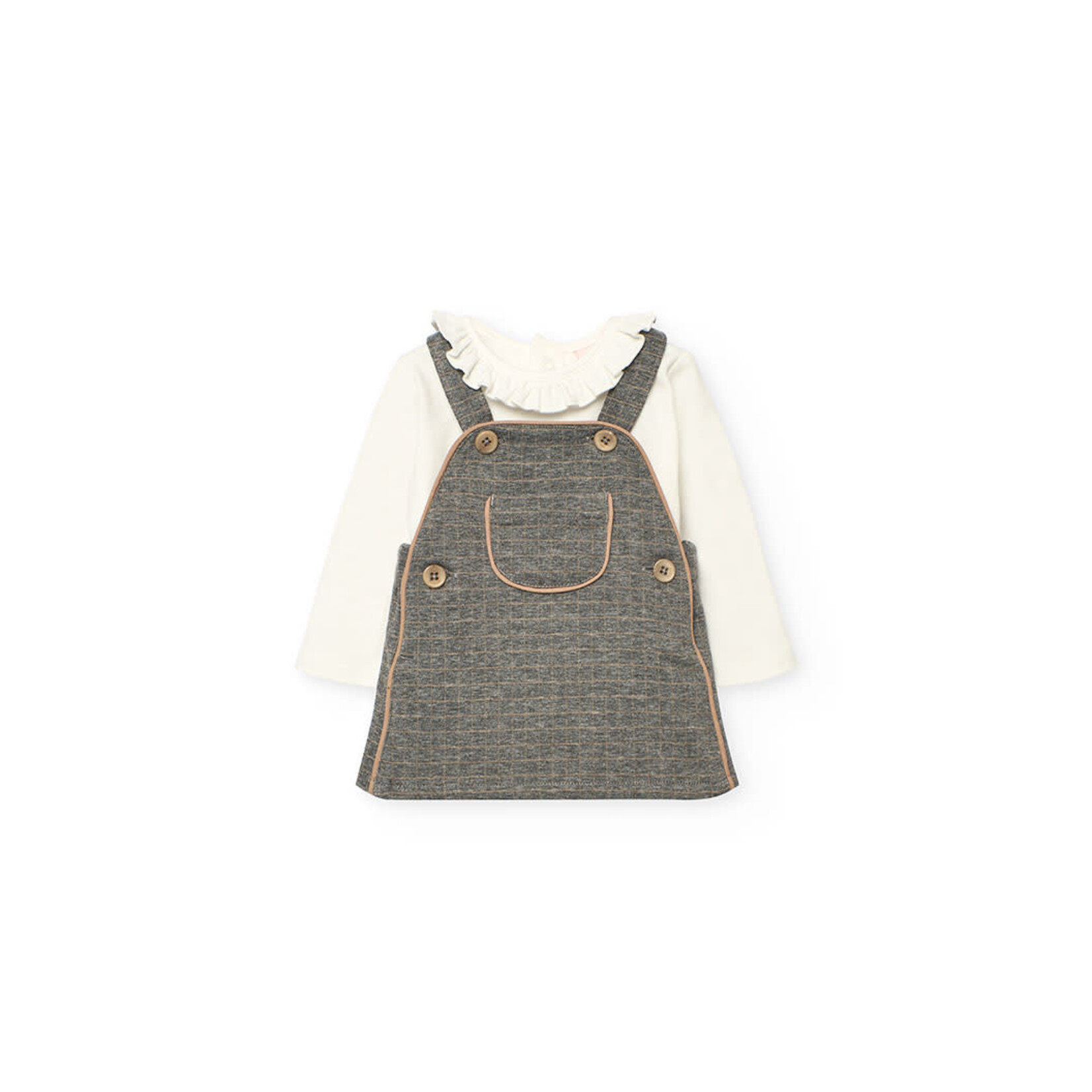 Boboli Boboli Set knit combined for baby -BCI grey 742159B