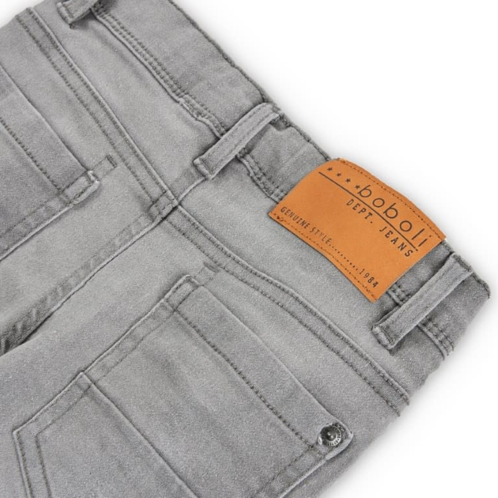 Boboli Boboli Denim stretch trousers for boy GREY 590048