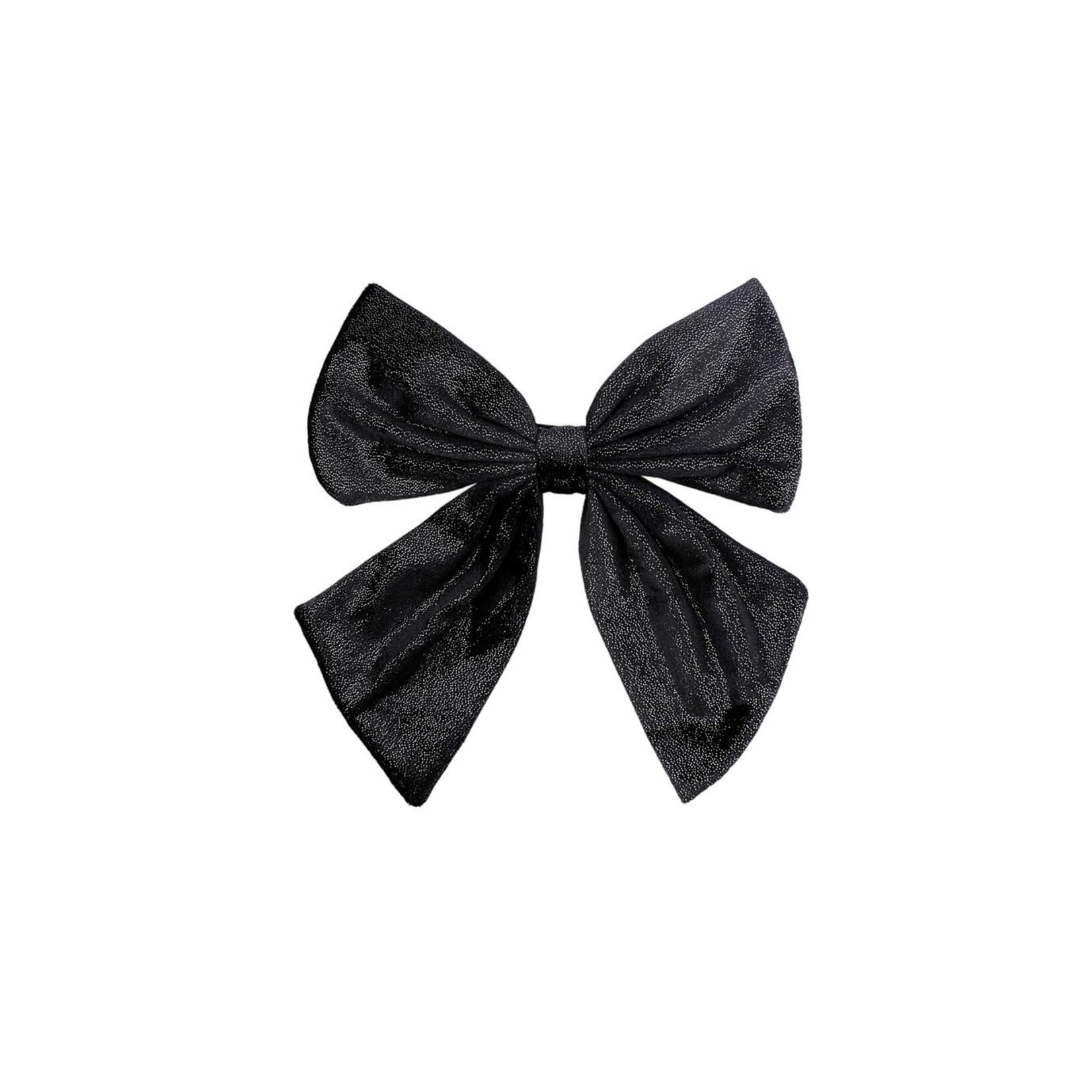 Siena Siena strik velvet zwart glans groot